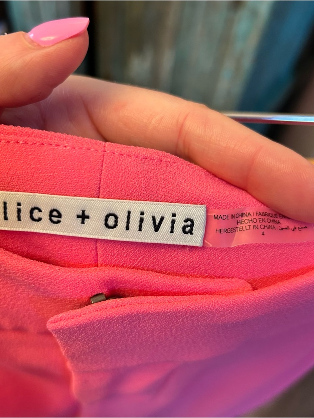 Alice + Olivia- never worn women's Wide-Leg Pants - Bright Pink - Picture 3 of 4